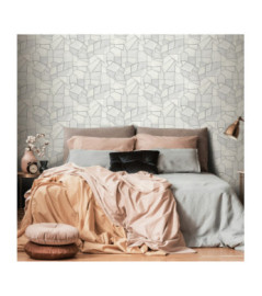 Papier Peint ERISMANN Collection ELLE DECORATION 4 12217-31 Gris argent