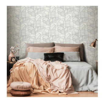 Papier Peint ERISMANN Collection ELLE DECORATION 4 12217-31 Gris argent