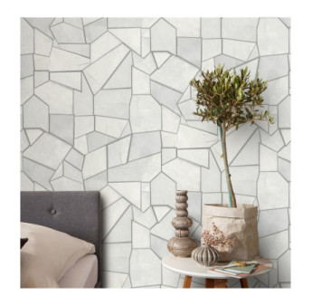 Papier Peint ERISMANN Collection ELLE DECORATION 4 12217-31 Gris argent