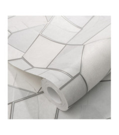 Papier Peint ERISMANN Collection ELLE DECORATION 4 12217-31 Gris argent
