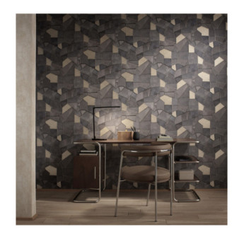 Papier Peint ERISMANN Collection ELLE DECORATION 4 12217-37 Gris or