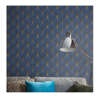 Papier Peint ERISMANN Collection ELLE DECORATION 4 12220-08 Bleu