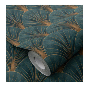 Papier Peint ERISMANN Collection ELLE DECORATION 4 12220-19 Vert eau