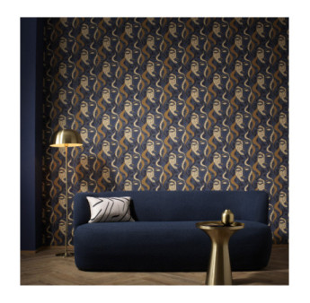 Papier Peint ERISMANN Collection ELLE DECORATION 4 12222-08 Bleu
