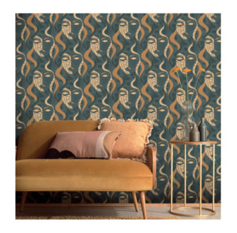 Papier Peint ERISMANN Collection ELLE DECORATION 4 12222-19 Vert
