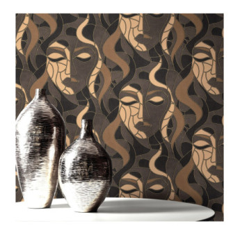 Papier Peint ERISMANN Collection ELLE DECORATION 4 12222-37 Marron