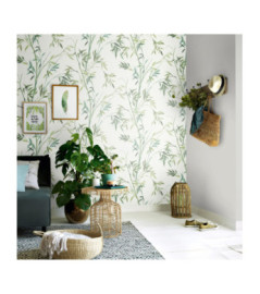 Papier Peint ERISMANN Collection MARTINIQUE 10388-07 Vert