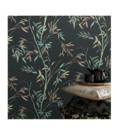 Papier Peint ERISMANN Collection MARTINIQUE 10388-15 Fond noir