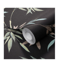 Papier Peint ERISMANN Collection MARTINIQUE 10388-15 Fond noir