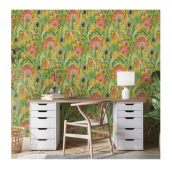 Papier Peint ERISMANN Collection MARTINIQUE 10390-20 Jaune
