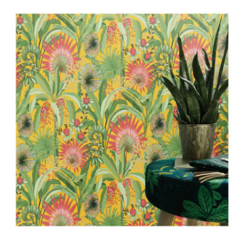 Papier Peint ERISMANN Collection MARTINIQUE 10390-20 Jaune