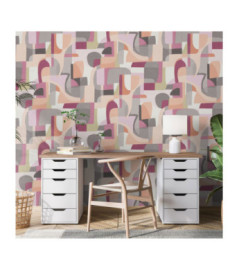 Papier Peint ERISMANN Collection GENTLE 10432-06 Rose gris