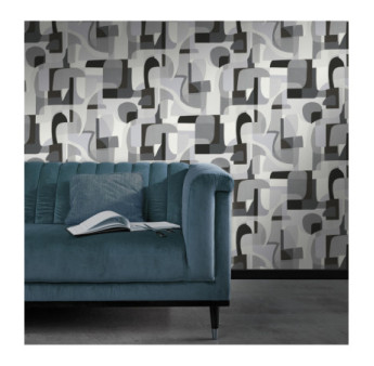 Papier Peint ERISMANN Collection GENTLE 10432-10 Gris noir