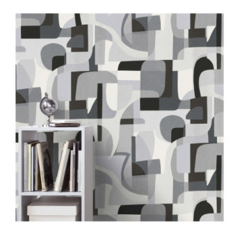 Papier Peint ERISMANN Collection GENTLE 10432-10 Gris noir