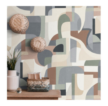 Papier Peint ERISMANN Collection GENTLE 10432-11 Vert marron