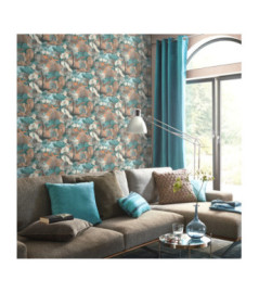 Papier Peint ERISMANN Collection GENTLE 10433-19 Bleu terracotta