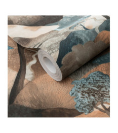 Papier Peint ERISMANN Collection GENTLE 10433-19 Bleu terracotta