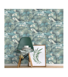 Papier Peint ERISMANN Collection GENTLE 12209-07 Vert bleu