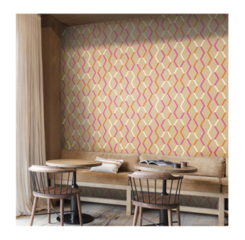 Papier Peint MASUREEL Collection JOY Zigzag Punch JOY004