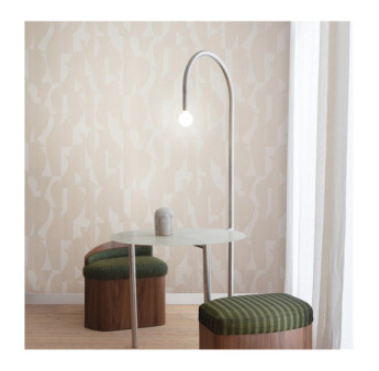 Papier Peint MASUREEL Collection Terra Tasos Oyster (70cm) TER301