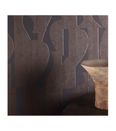 Papier Peint MASUREEL Collection Terra Tasos Chocolate (70cm) TER304