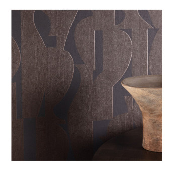 Papier Peint MASUREEL Collection Terra Tasos Chocolate (70cm) TER304