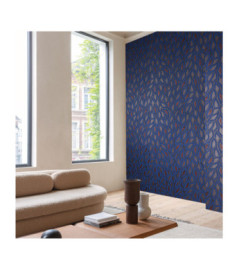 Papier Peint MASUREEL Collection Terra Maeva Indigo (70cm) TER406