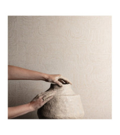 Papier Peint MASUREEL Collection Terra Tehani Kaolin (70cm) TER504