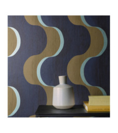 Papier Peint MASUREEL Collection Rhapsody Flow Amazonite  RHA103