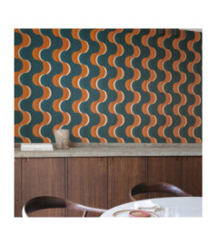 Papier Peint MASUREEL Collection Rhapsody Flow Autumnal  RHA105