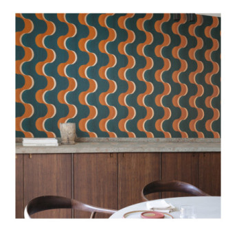Papier Peint MASUREEL Collection Rhapsody Flow Autumnal  RHA105