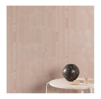 Papier Peint MASUREEL Collection Rock Ovala Peach  ROC204