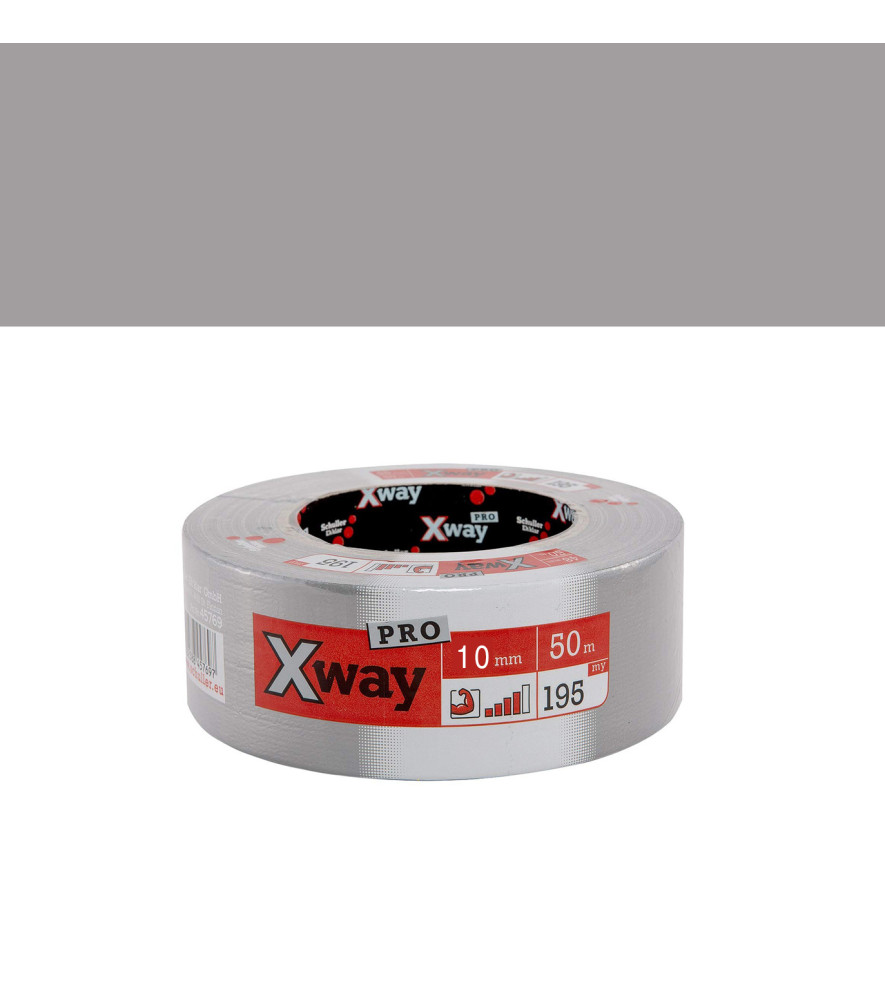 Adhésif toilé X-Way SCHULLER gris 10mx48mm Adhésif toilé X-Way SCHULLER gris 10mx48mm