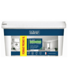 Peinture Murs & Plafonds LES 3 BLANCS monocouche satin blanc 5L
