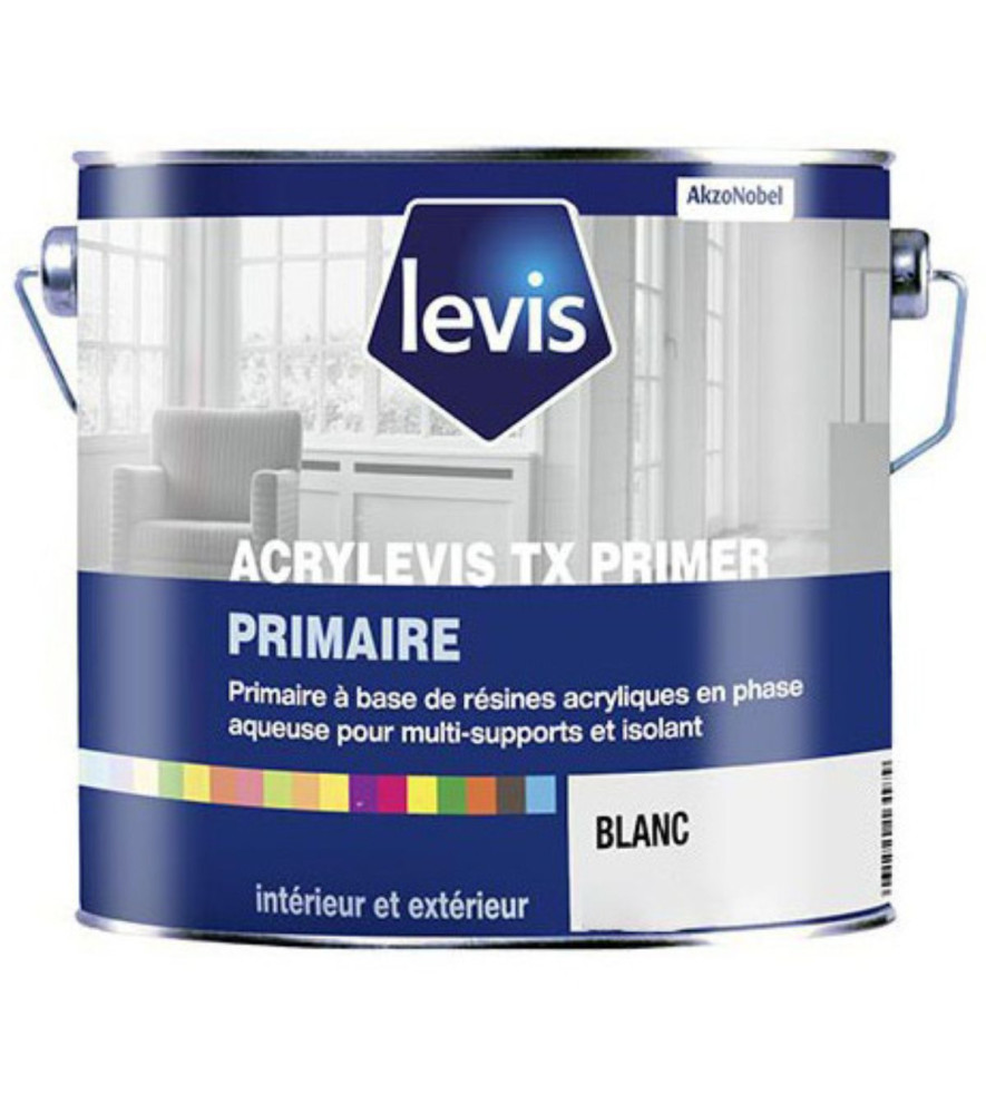 Peinture LEVIS Acrylevis primer blanc 0,75L