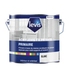 Peinture LEVIS Acrylevis primer blanc 2,5L