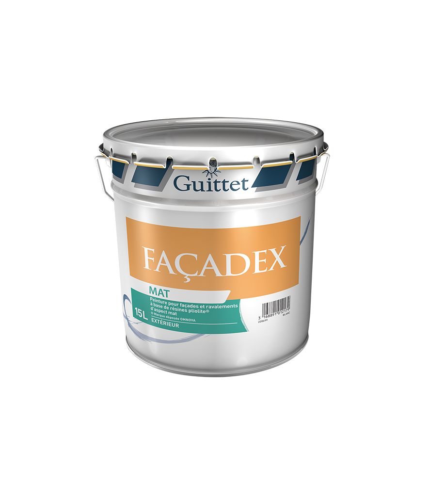 Peinture GUITTET Facadex pliolite D2 base GUP 15L
