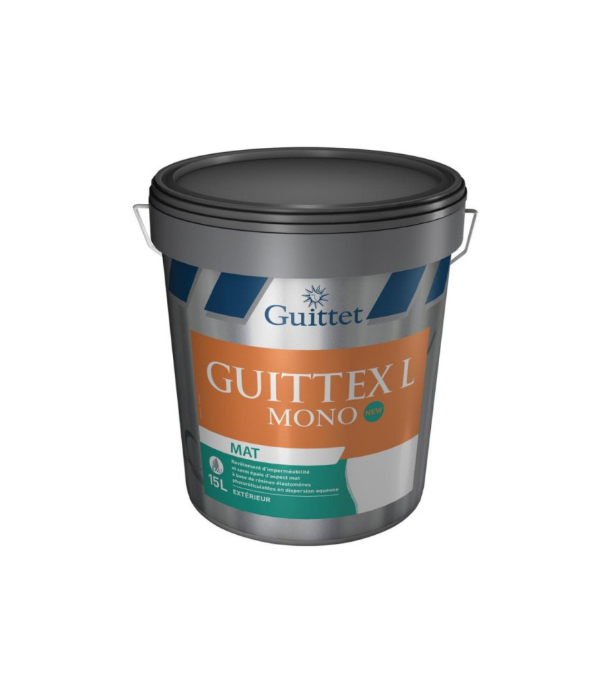 Peinture GUITTET Guittex L Mono Mat AE base GUT1 15L Peinture GUITTET Guittex L Mono Mat AE base GUT1 15L
