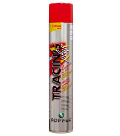 Aérosol traceur de ligne SOPPEC Tracing Pro Rouge 750ml