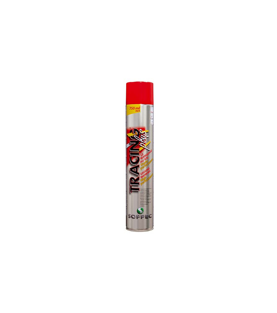 Aérosol traceur de ligne SOPPEC Tracing Pro Rouge 750ml Aérosol traceur de ligne SOPPEC Tracing Pro Rouge 750ml