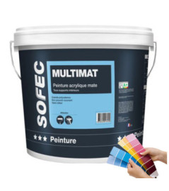 Peinture SOFEC Multimat acrylique teinte pastel 15L