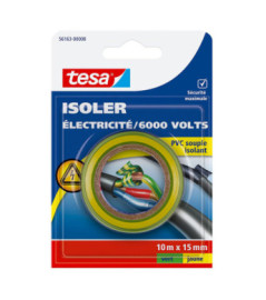 Adhésif Isolation Electrique TESA vert/jaune 10mx15mm