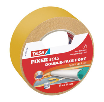 Adhésif double face Adhésion Forte pour sols TESA 25mx50mm