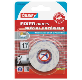 Adhésif double face Extérieur TESA 1,5mx19mm