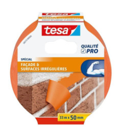 Adhésif de masquage Orange PVC Bâtiment TESA 33mx50mm