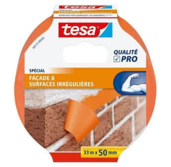 Adhésif de masquage Orange PVC Bâtiment TESA 33mx50mm