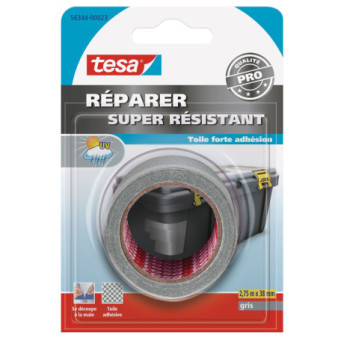Adhésif de Réparation toilé Super Résistant TESA gris 2,75mx38mm