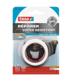Adhésif de réparation toilé Super Résistant TESA blanc 2,75mx19mm