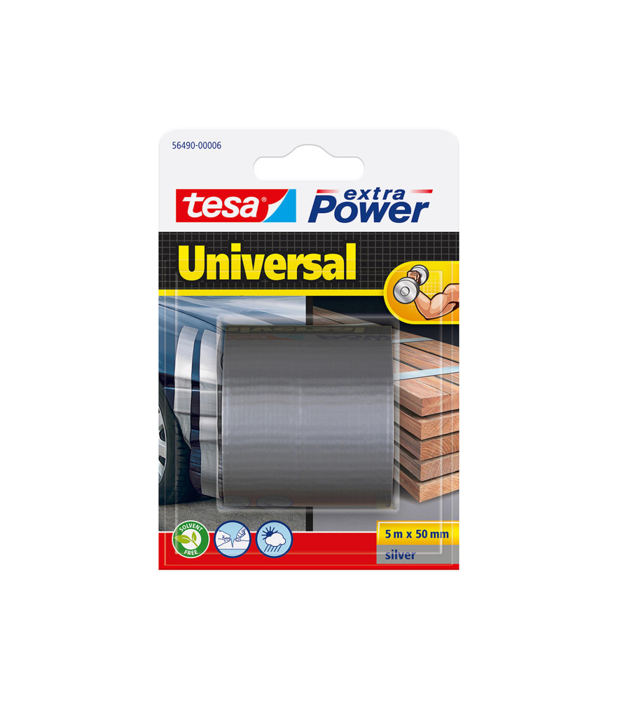 Adhésif de Réparation toilé Eco XP Universel TESA gris 5mx50mm Adhésif de Réparation toilé Eco XP Universel TESA gris 5mx50mm
