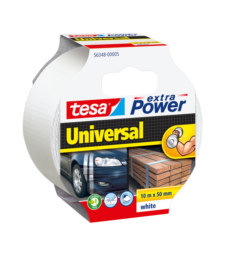 Adhésif de Réparation toilé Eco XP Universel TESA blanc 10mx50mm